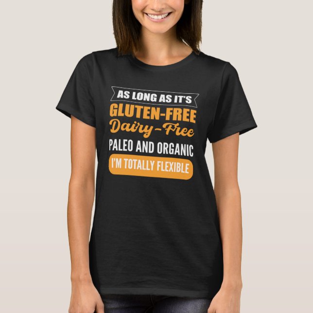Jag är totalt flexibel vegan t shirt (Framsida)