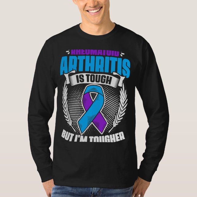 Jag är Tougher Ribbon Rheumatoid Arthritis Awarene T Shirt (Framsida)
