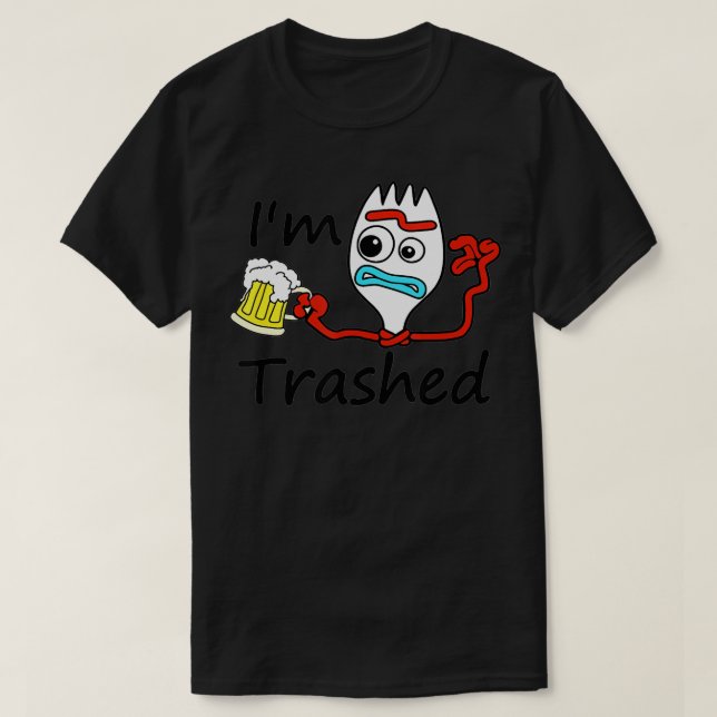 Jag är Traschfunny Beer Costumed T Shirt (Design framsida)