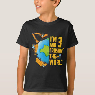 Jag är tre år gammal och krossar inte världen, t shirt