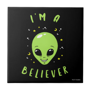 Jag är troende kakelplatta