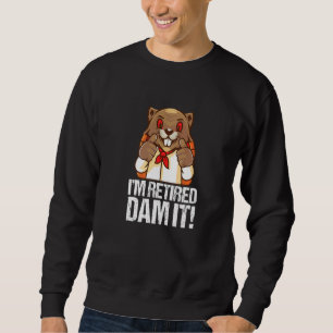 Jag är trött Dam det Beaver Baker Baking Bakery Re Lång Ärmad Tröja