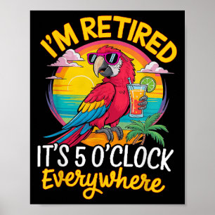 Jag är trött. Det är 5 klockan överallt. Poster