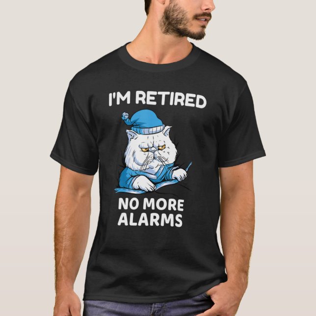 Jag är trött Inga fler larm Sömnig Cat Manar Women T Shirt (Framsida)