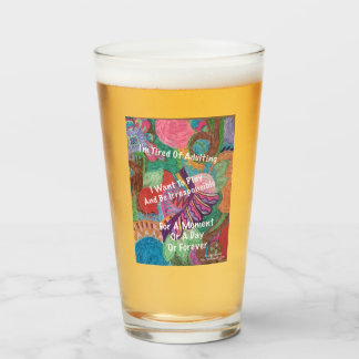 Jag är trött på adulting glaskopp