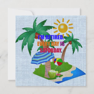 Jag är trött. Varje dag är lördag. Kort