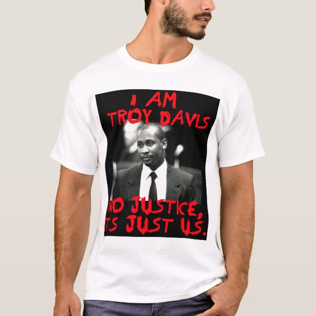 Jag är Troy Davis, No Justice - T-Shirts (Framsida)