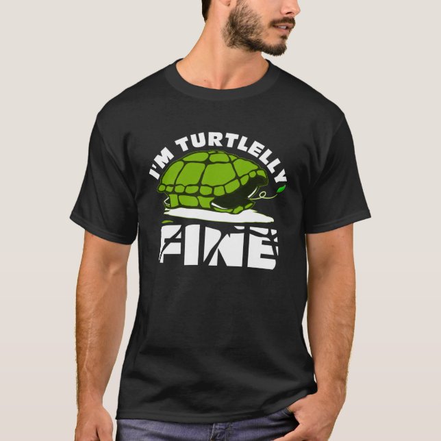 Jag är Turtlelly Bra Cute Turtle T Shirt (Framsida)