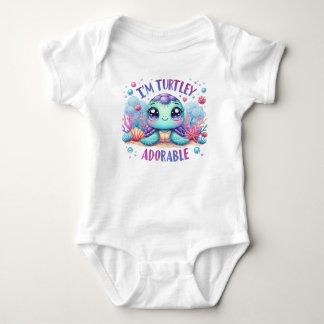"Jag är Turtley Adsible" Baby Jersey Bodykostym T Shirt
