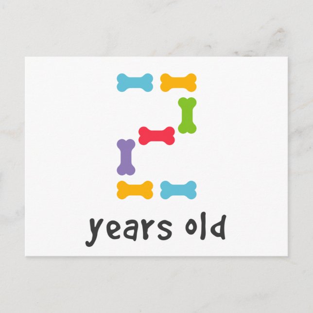 Jag är två år gammal vykort (Framsida)