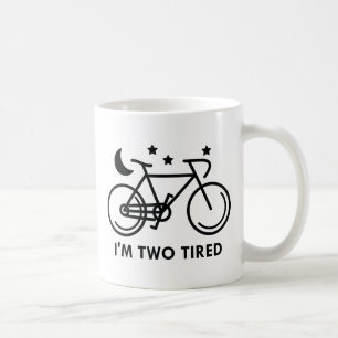 Jag är två gånger trött kaffemugg