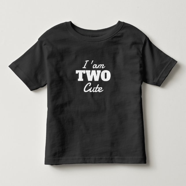 Jag är två söt 2:a födelsedag  t shirt (Framsida)
