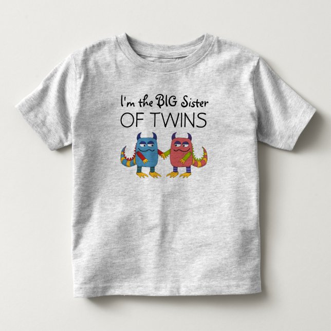 Jag är Twillingarnas stora syster Tee Shirt (Framsida)