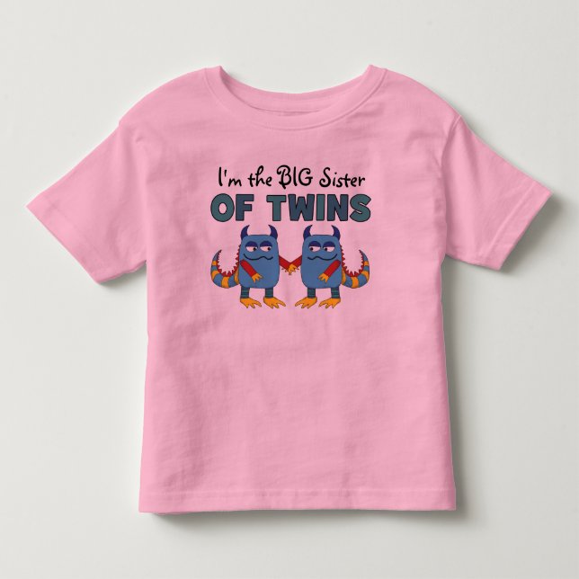 Jag är Twillingarnas stora syster Tee Shirt (Framsida)