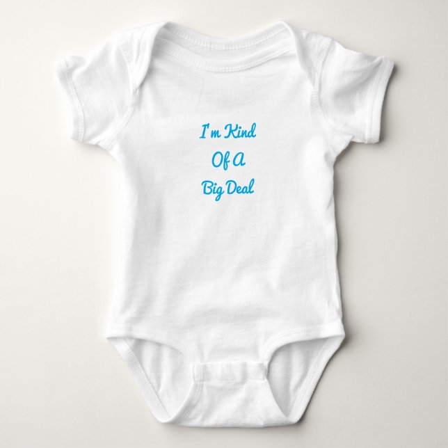 Jag är typ en stor deal baby-bodysuit t shirt (Framsida)