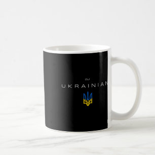 Jag är ukrainare - Jag är från Ukrainas treuddflag Kaffemugg
