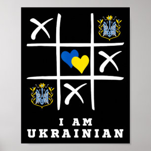 Jag är ukrainare Skydda Ukraina Ukraina-stöd Poster