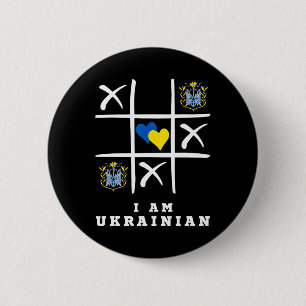 Jag är ukrainare Skydda Ukraina Ukraina stödjer Knapp