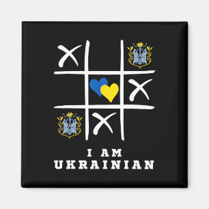 Jag är ukrainare Skydda Ukraina Ukraina stödjer Magnet