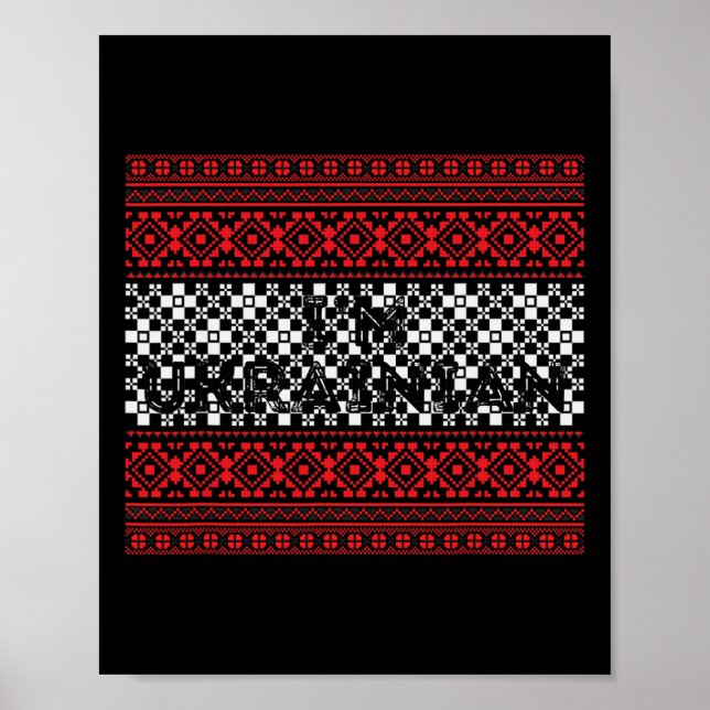 Jag är ukrainare Stå med Ukraina  Poster (Framsidan)