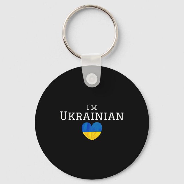 Jag är ukrainare Stolt över att jag kommer från Uk Nyckelring (Framsida)