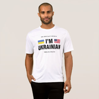 Jag är ukrainsk. Amerikas förenta stater - Ukraina T Shirt