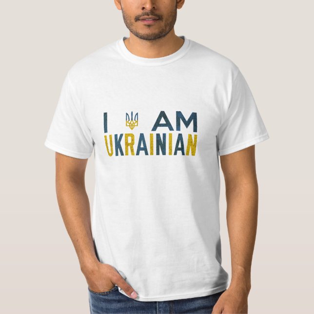 Jag är ukrainsk skjorta t-shirt (Framsida)