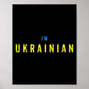 Jag är ukrainsk Vintage Ukraina Poster