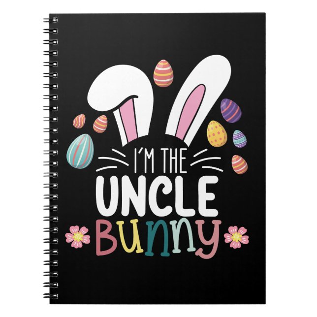 Jag är Uncle Bunny påsk familj Matchning Anteckningsbok (Framsidan)
