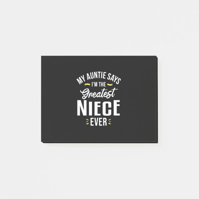 Jag är Underbarare Niece Evers Post-it Block (Framsida)