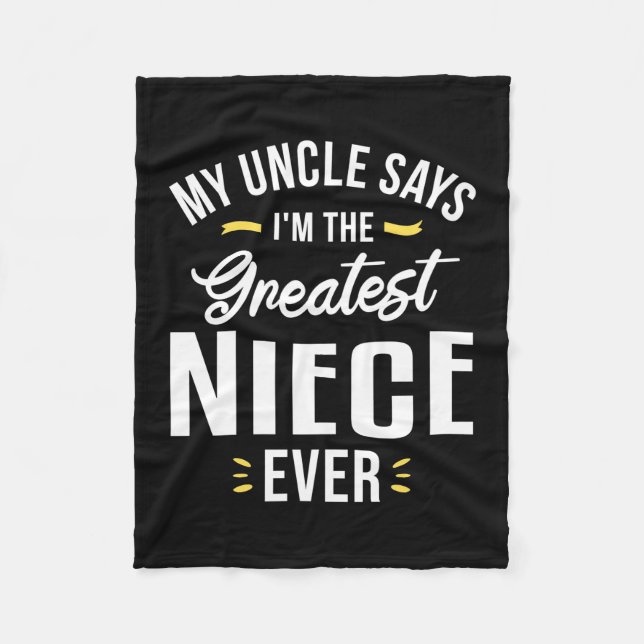 Jag är Underbarare Niece någonsin Fleecefilt (Framsidan)