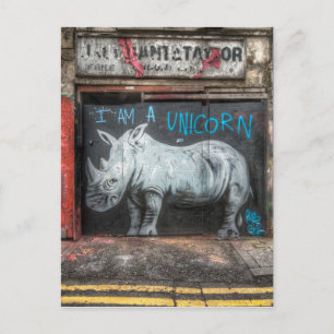 Jag är Unicorn, Shoreditch Graffiti (London) Vykort