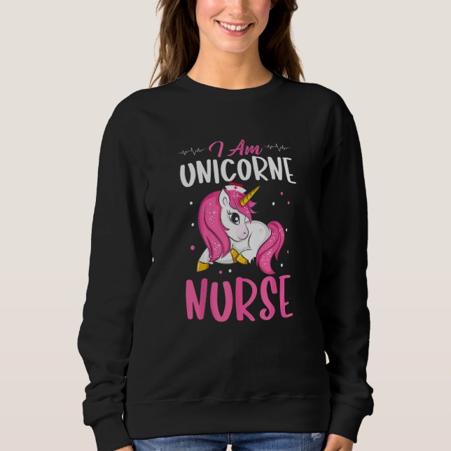 Jag är Unicorne Nurse Internationell Nurses Da T Shirt (Framsida)