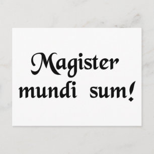 Jag är universums mästare! vykort