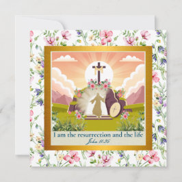 Jag är uppståndelsen och livet inbjudningar