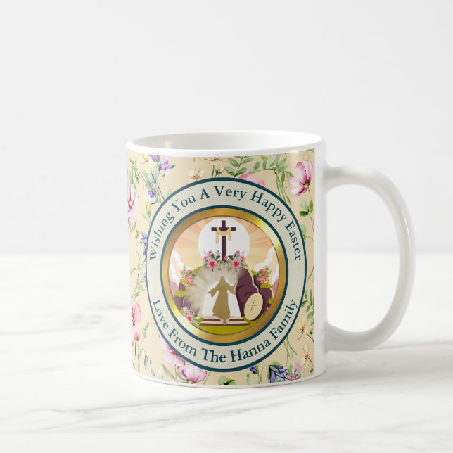 Jag är uppståndelsen och livet kaffemugg (Höger)