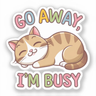 Jag är upptagen klistermärken