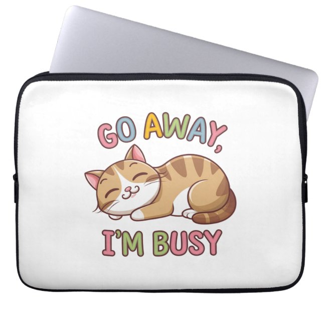 Jag är upptagen laptop fodral (Framsidan)