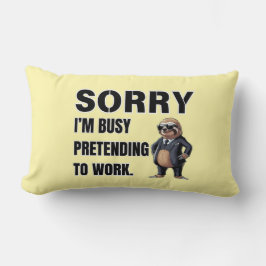 Jag är upptagen som väntar på att arbeta i Dekorat Lumbarkudde