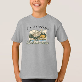 Jag är utomdoorsy - jag gillar S'mores vid elden T Shirt