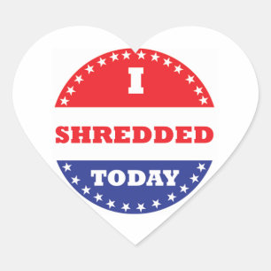 Jag är utskämd i dag hjärtformat klistermärke