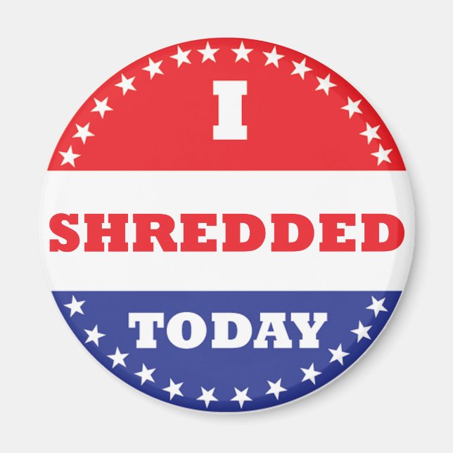 Jag är utskämd i dag magnet (Framsidan)