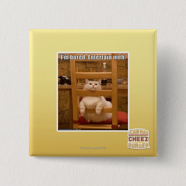 Jag är uttråkad. knapp (Framsida)