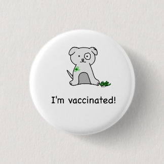 Jag är vaccinerad! knapp