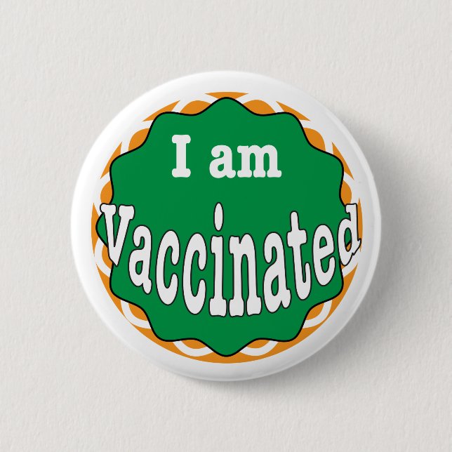 Jag är vaccinerad knapp (Framsida)