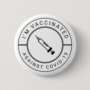 Jag är vaccinerad mot Covid-19 Professionell Knapp