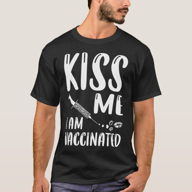 Jag är vaccinerad mot koronaviruspandemi t shirt (Framsida)