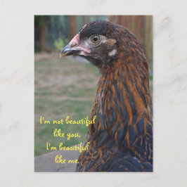 Jag är vacker... Postkort för Cochin Chicken Vykort