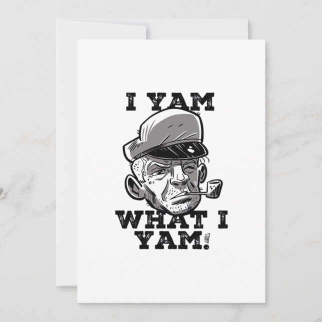Jag är vad jag är Klassisk Meme-design Julkort (Framsida)