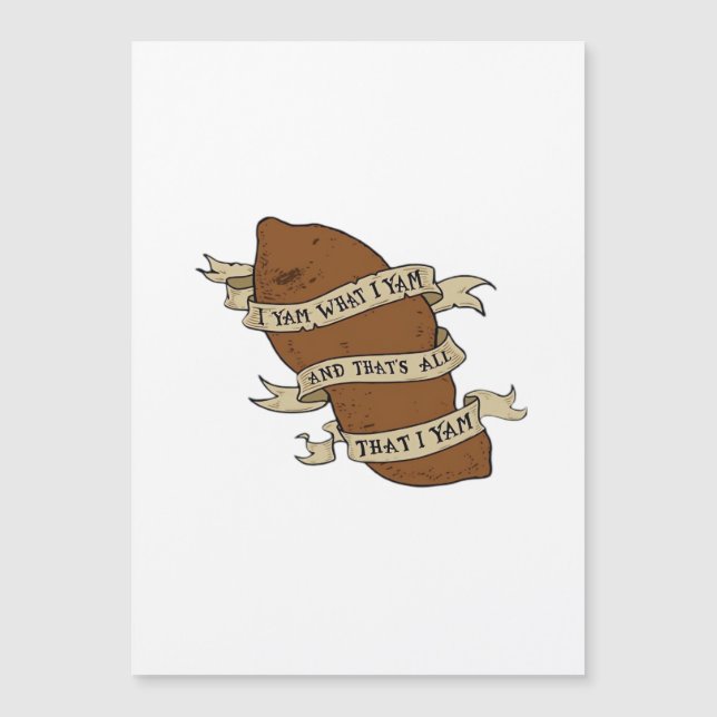 Jag Är Vad Jag Är Klassiskt Citat Roligt (Framsida)